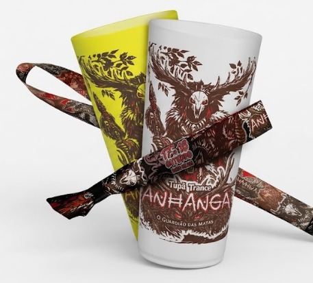 Kit completo Tupazete: copo e cordão
